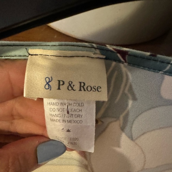 P & Rose Floral Knot Dress Fall SOLD - Picture 3 of 3